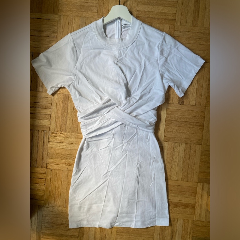 ALEXANDER WANG CRISS CROSS TSHIRT DRESS